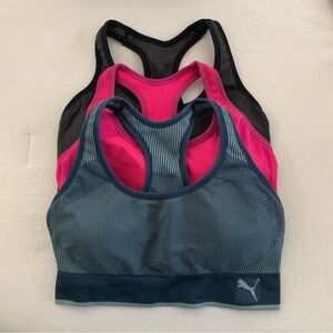 3 pack of vibrant puma sports bras